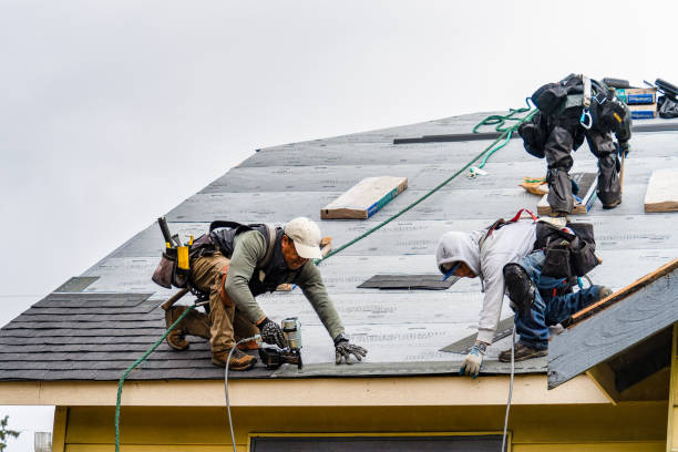 Professional Gutter Installation technician working in Neelyton, PA